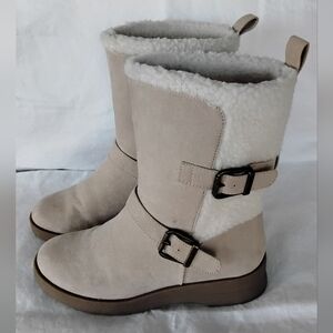 Women's Self Esteem Tan Shearling-Lined Boots